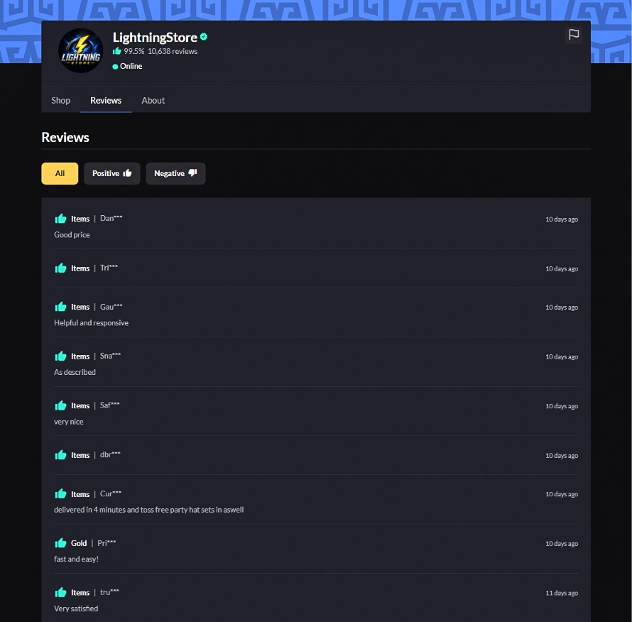 Eldorado.gg user reviews