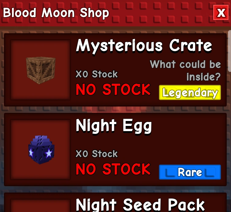 blood moon shop from grow a garden