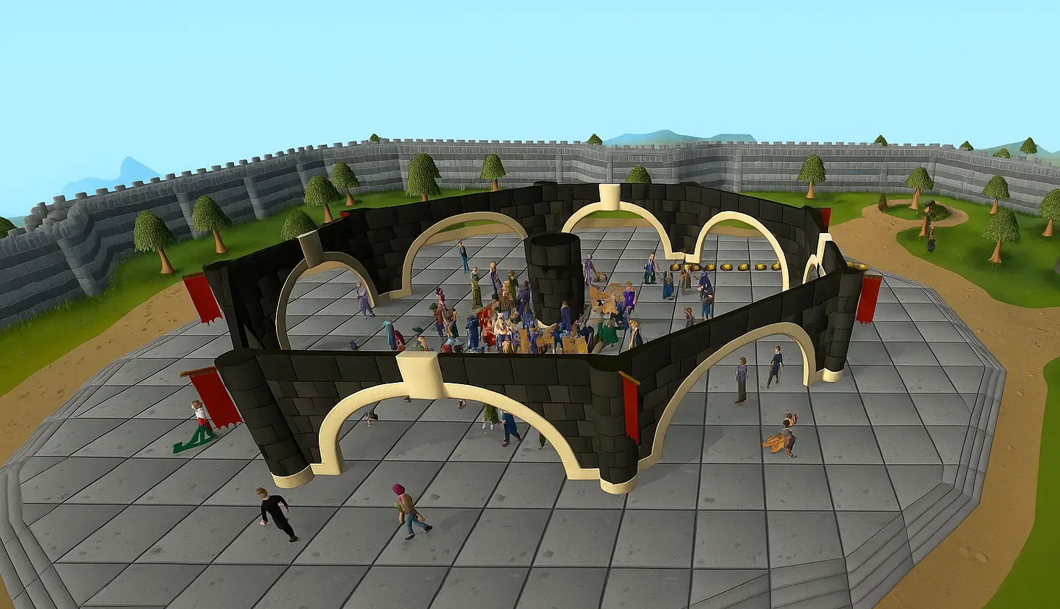 Player selling OSRS gold at the Grand Exchange marketplace