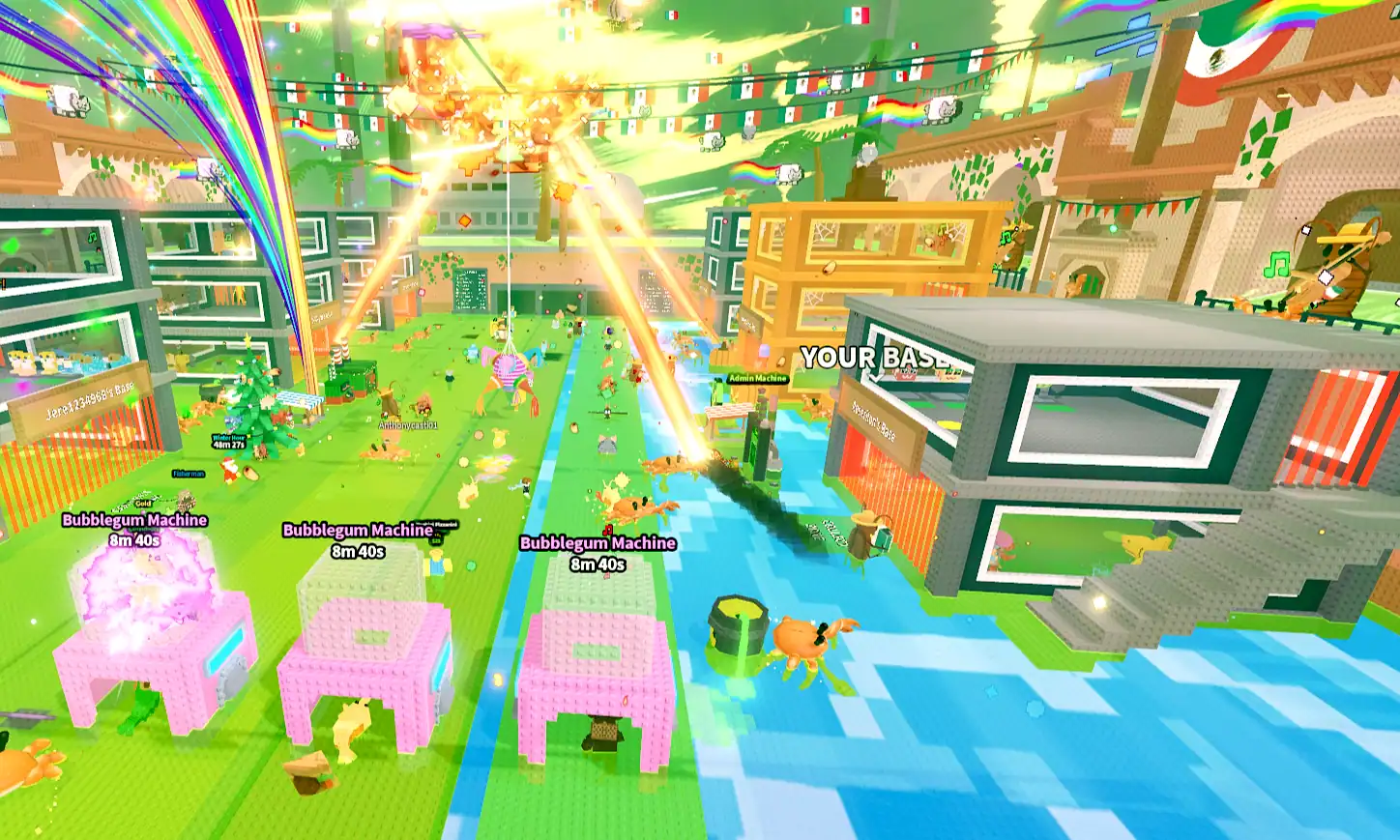 The Taco Tuesday Admin Abuse event in progress