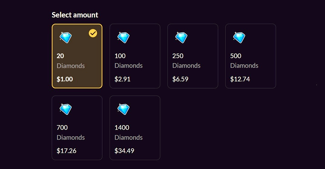 99 Nights in the Forest diamonds on Eldorado marketplace