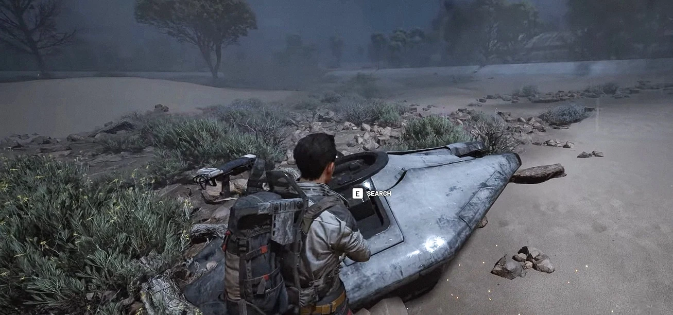 Looting ATC Courier husk