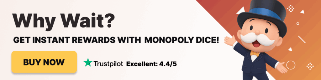 Monopoly GO dice banner