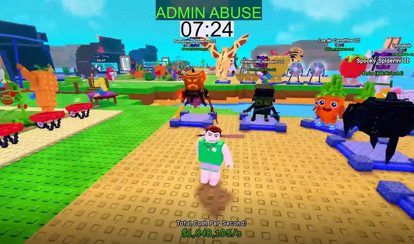 Plants Vs Brainrots Admin Abuse event countdown