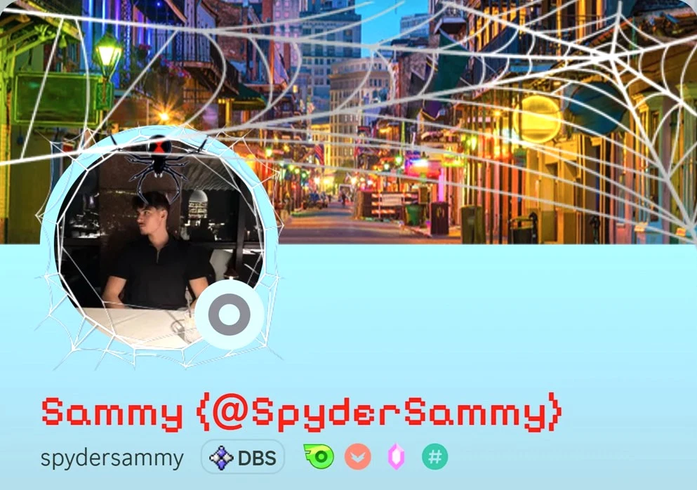 SpyderSammy Discord account