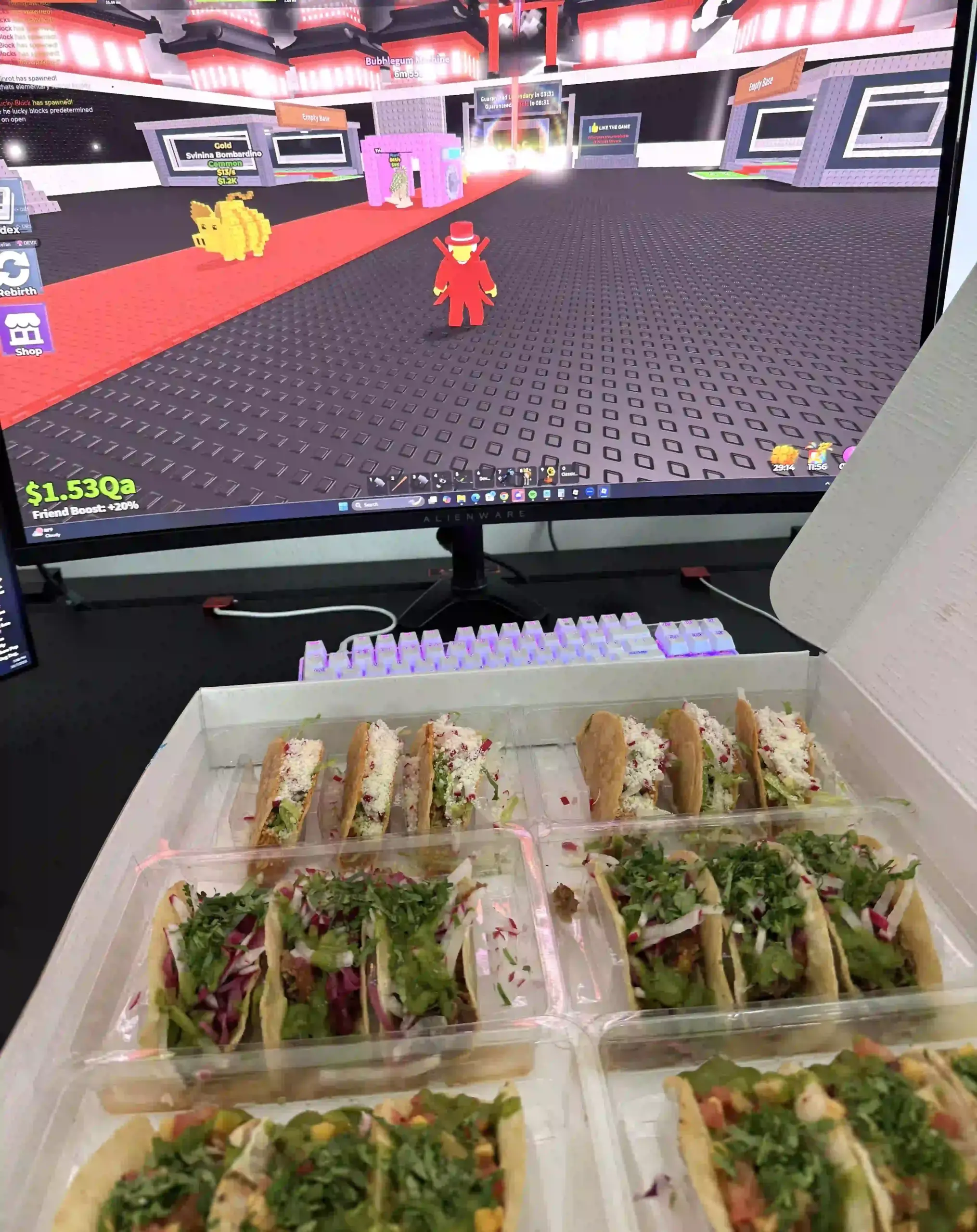 The Taco Tuesday Admin Abuse event was inspired by Sammy's passion for tacos