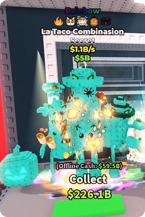 Rare brainrots list in Steal a Brainrot Taco Tuesday