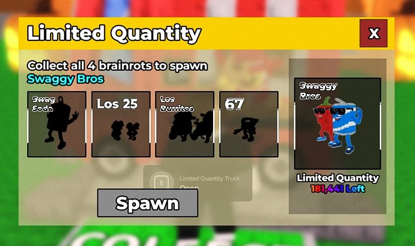 Crafting Swaggy Bros brainrot in Steal a Brainrot