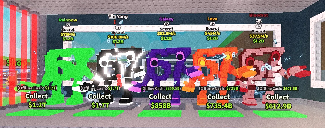 Rare 67 brainrot variants sold on Eldorado