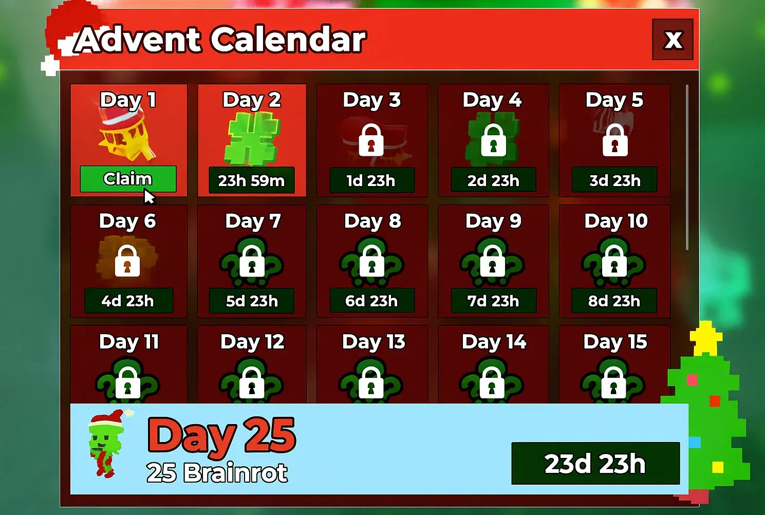 Steal a Brainrot Advent Calendar
