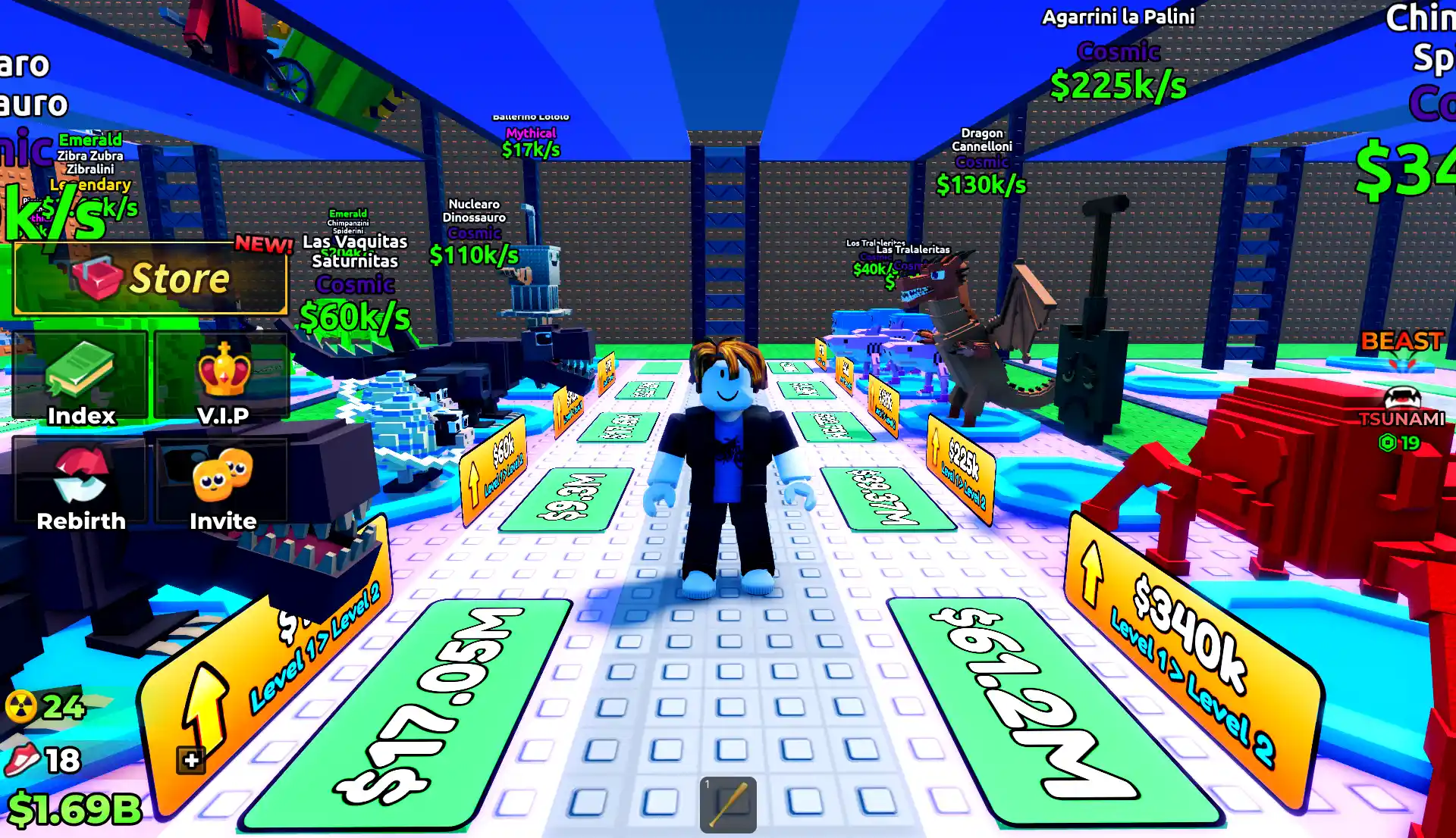 Escape Tsunami for Brainrots base