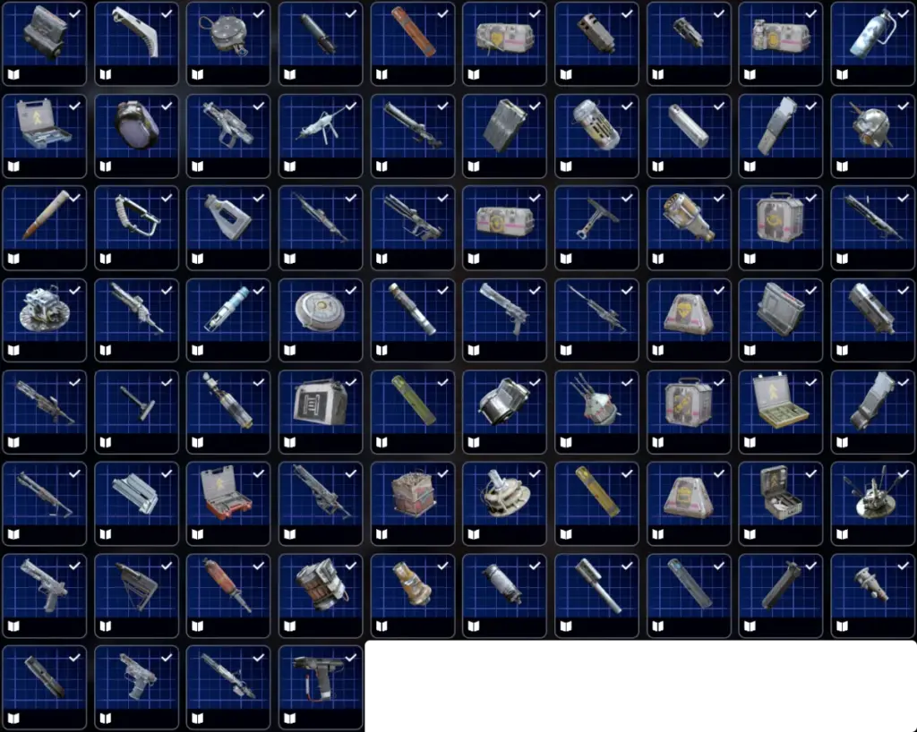 ARC Raiders all blueprints list