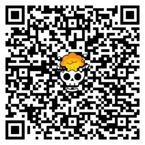 Skull Mindblown Pin QR code