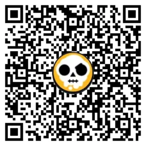 White Spray Pin QR code