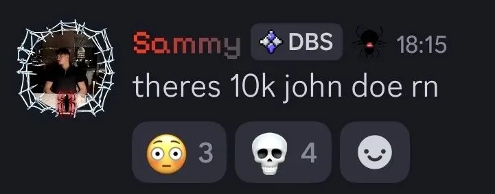 John Doe exist count