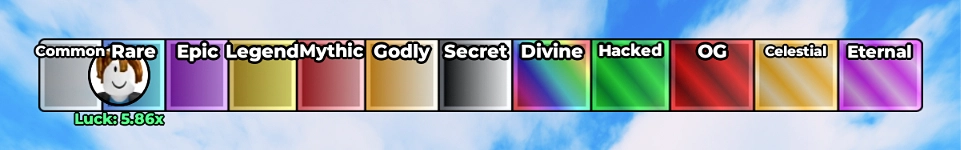 Kick a Lucky Block rarity zones