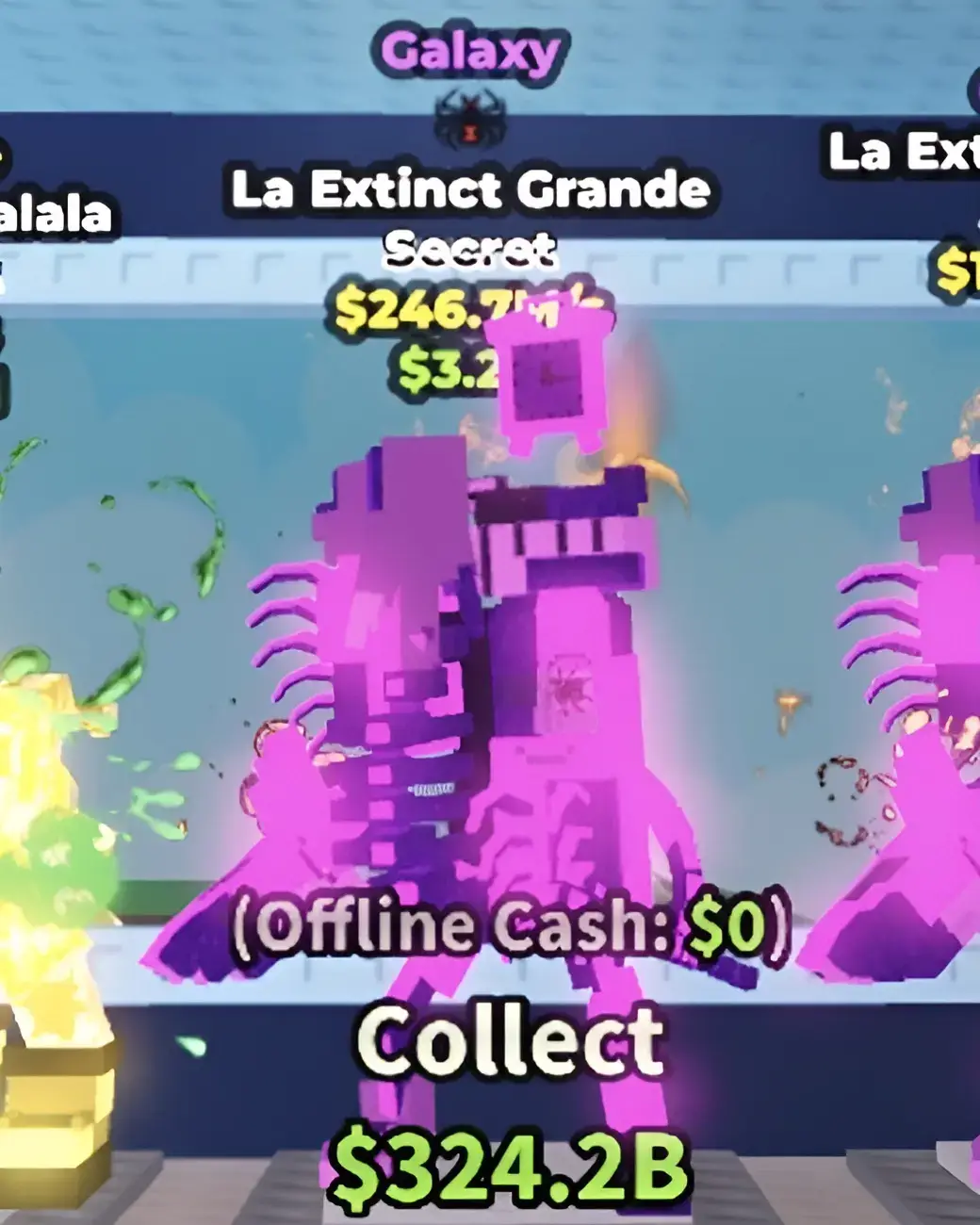 La extinct grande brainrot with spider trait 