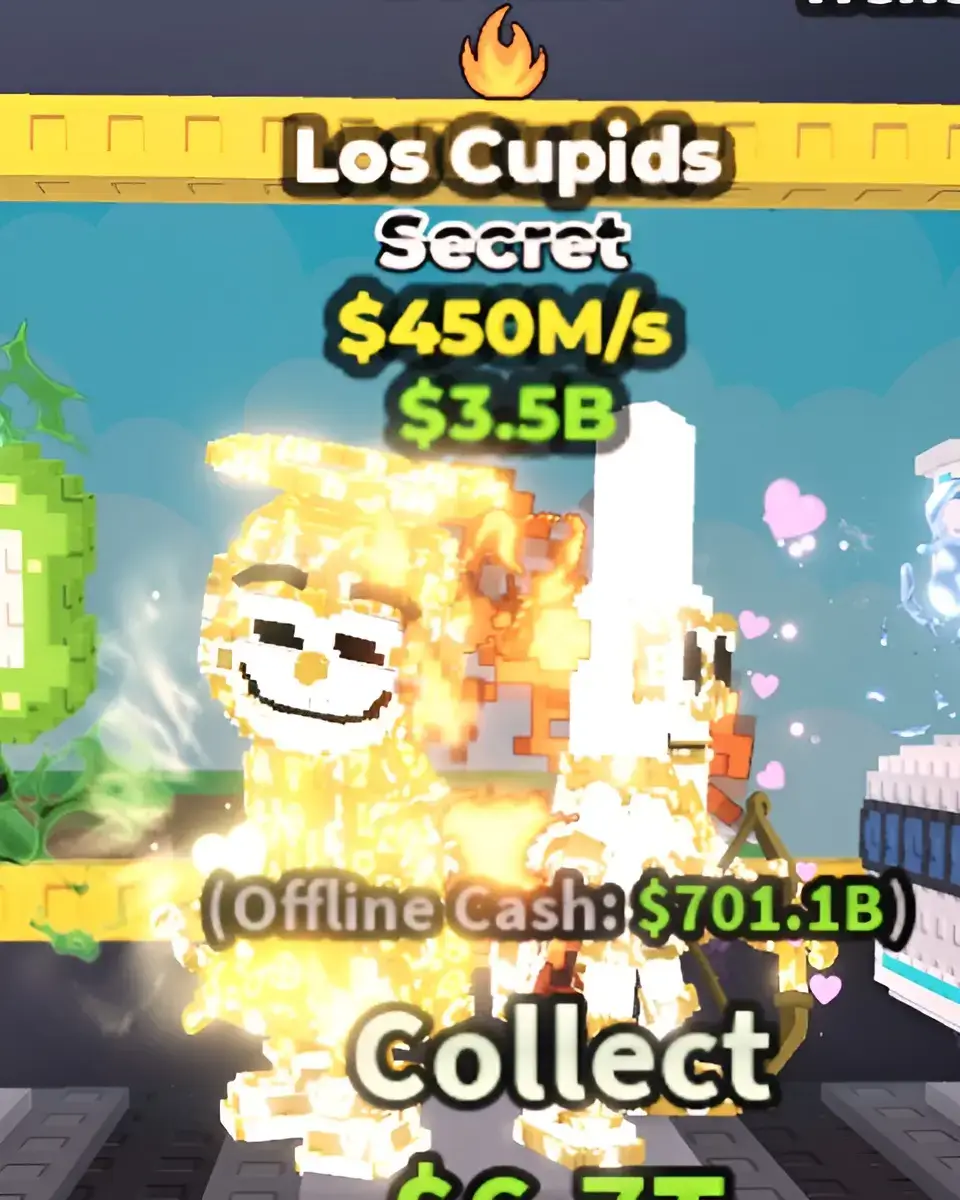 Los Cupids brainrot with fire trait