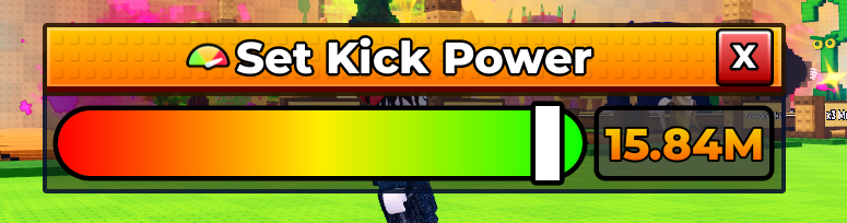Kick a Lucky Block set kick power