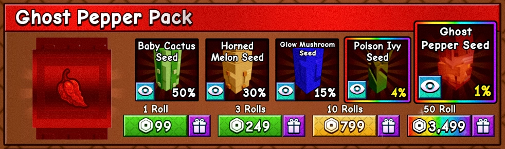 GaG2 Ghost Pepper Pack