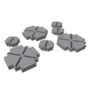 Cobblestone Stepping Stones prop in GAG2