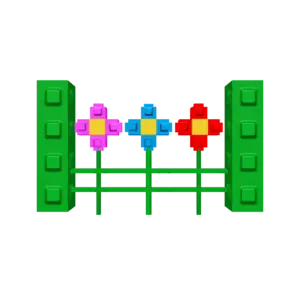 Flower Fence prop in Grow a Garden 2