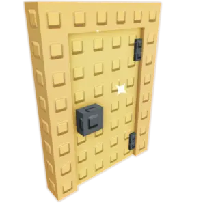 Gold Owner Door prop in Grow a Garden 2