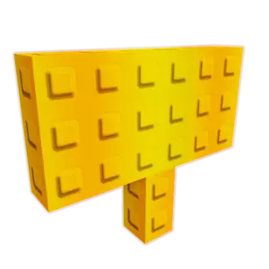 Golden Sign prop in Grow a Garden 2