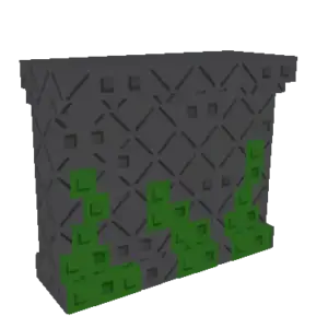 Mossy Cobblestone Wall prop in GAG2