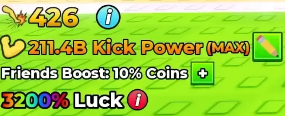 New display of luck in Kick a Lucky Block update 15