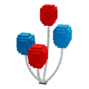 Patriotic Balloons prop in Grow a Garden 2