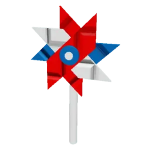 Patriotic Pinwheel prop in Grow a Garden 2