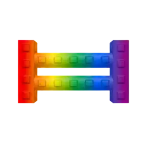 Rainbow Fence prop in Grow a Garden 2