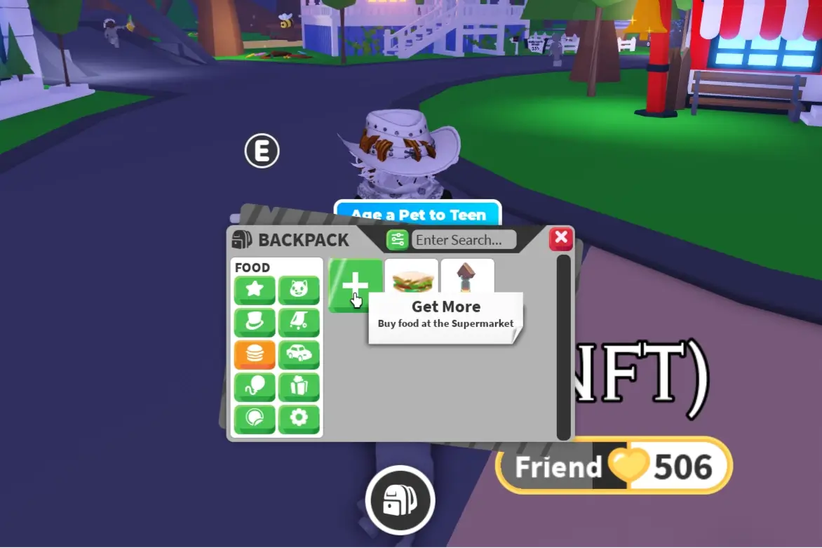 Teleporting to the Supermarket process in Adopt Me