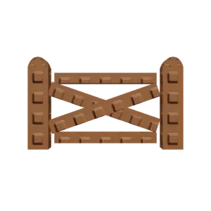 Wood Fence prop in Grow a Garden 2