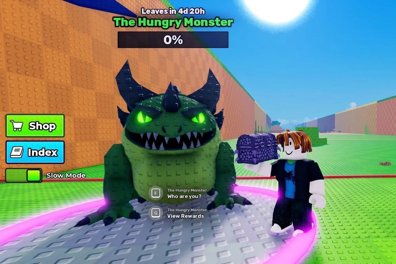 Getting chest from hungry frog