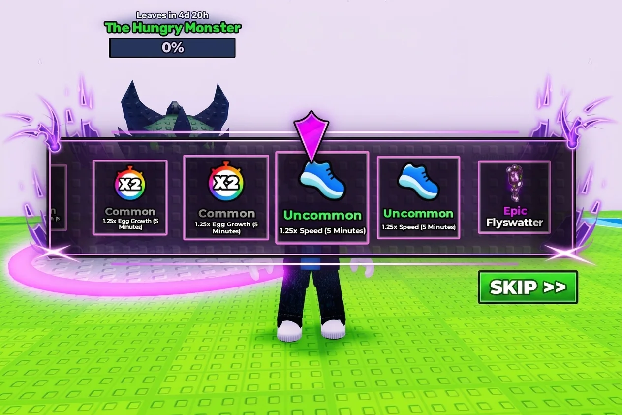 Opening monster chest