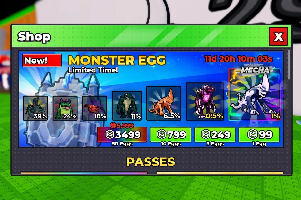 Monster egg in shop