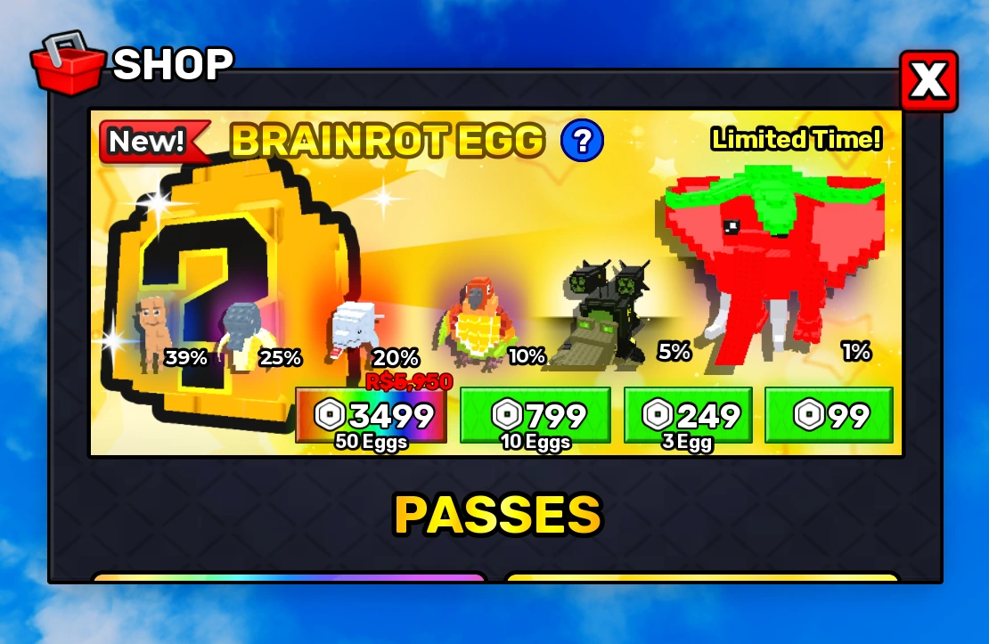 Steal an Egg Shop