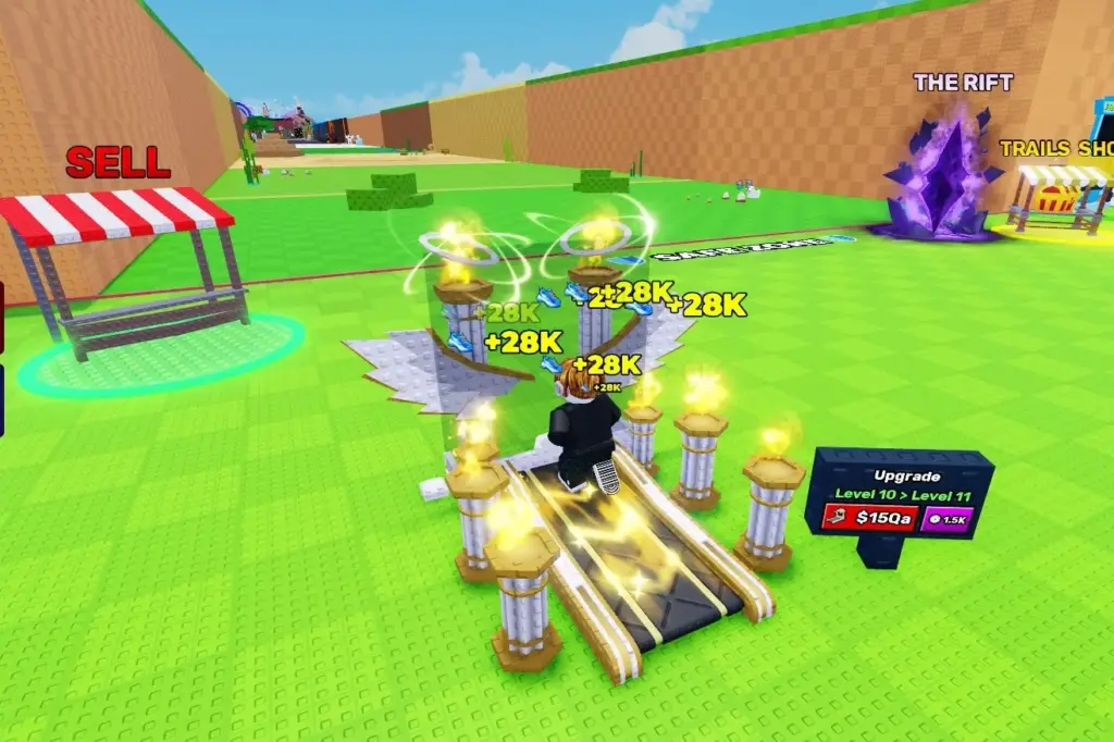 Angellic treadmill with Divine trail