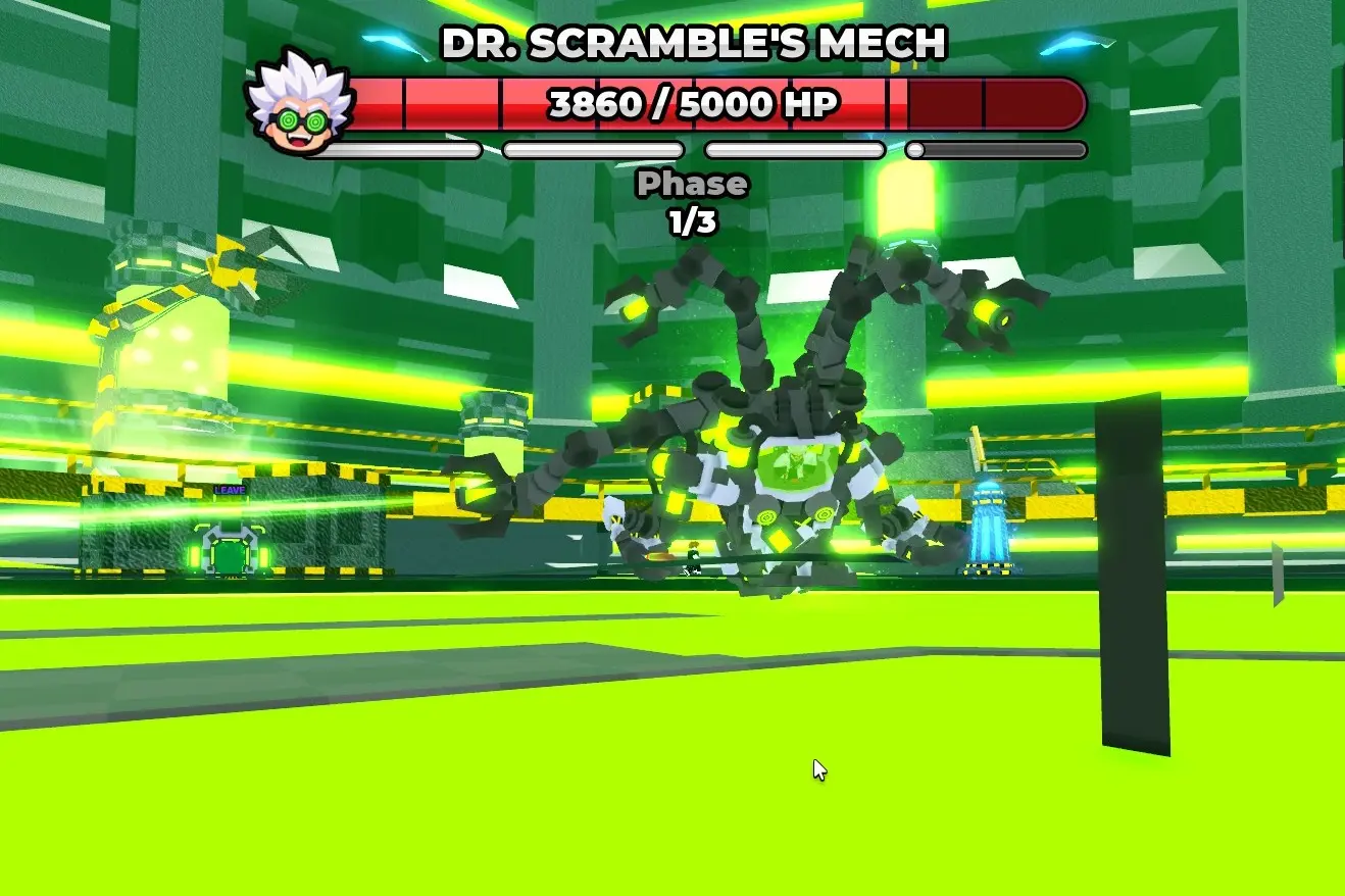 Dr Srambles laser attack
