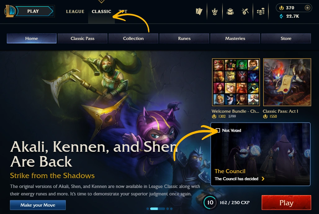 League of Legends Classic Council