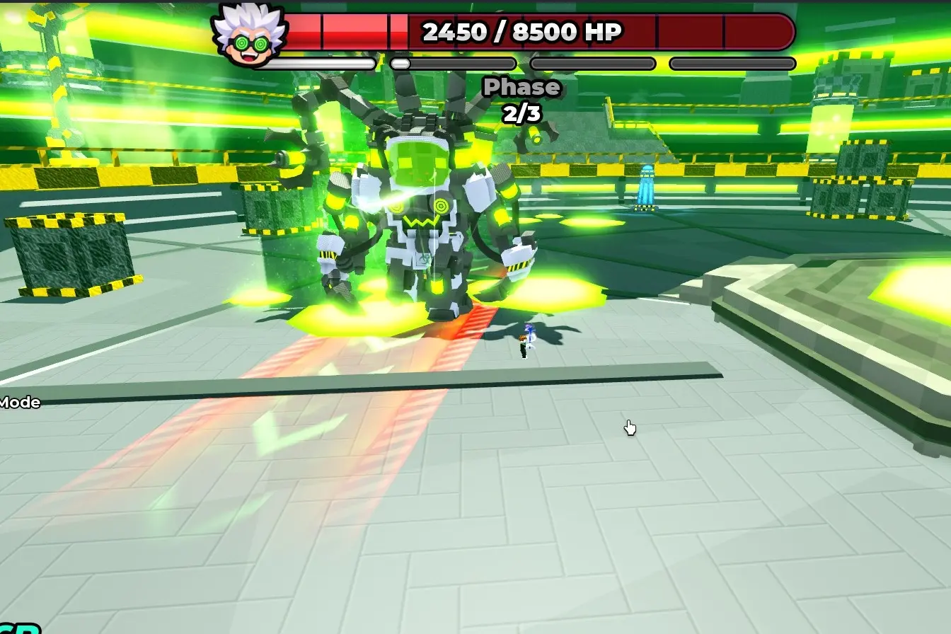 Mecha's straight dash
