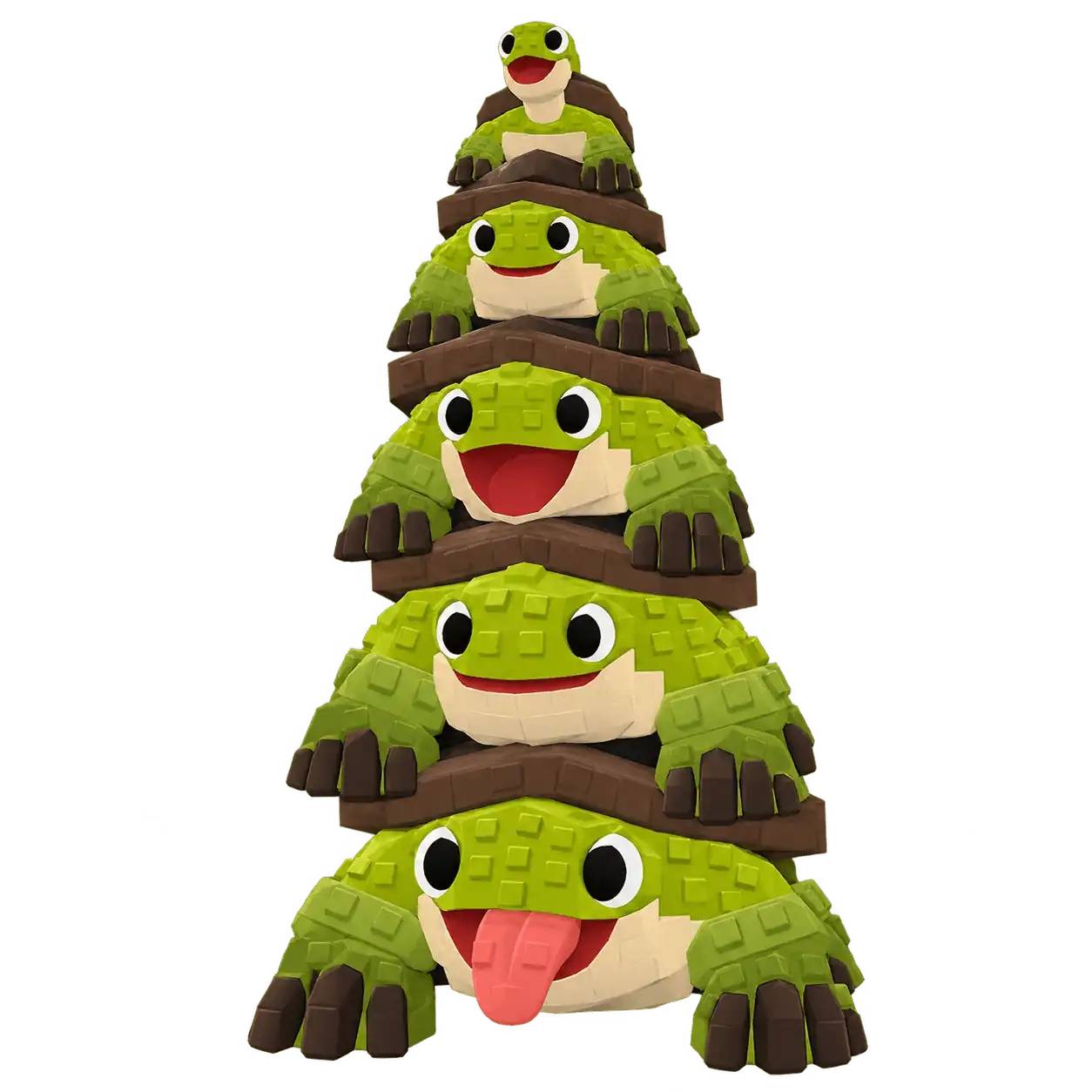 Stacked Turtle pet