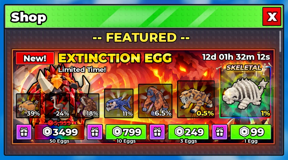 Steal an Egg Extinction Egg