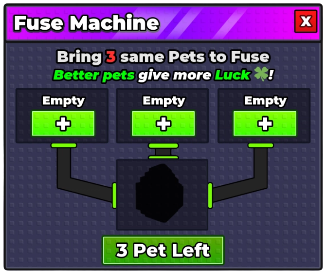 Steal an Egg Fuse Machine input
