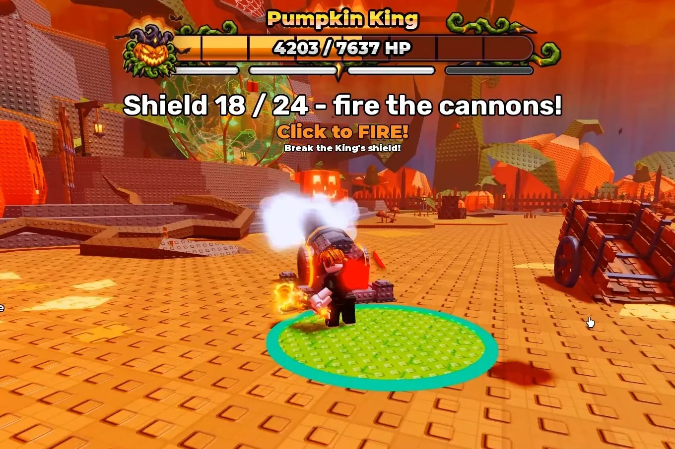 Breaking Pumpkin King shield