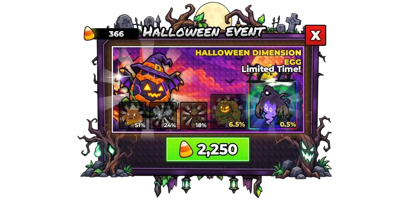 Halloween dimention egg
