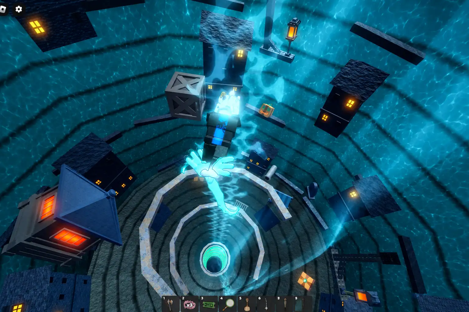 Portal whirpool to secret fishing location