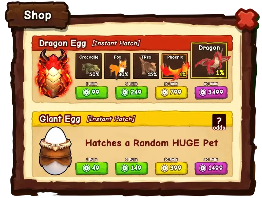 Ride a Pet Shop eggs